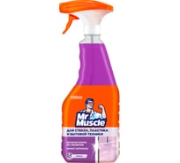 Средство для стекол, пластика и бытовой техники МИСТЕР МУСКУЛ Mr Muscle Лаванда, триггер 530 мл 865034