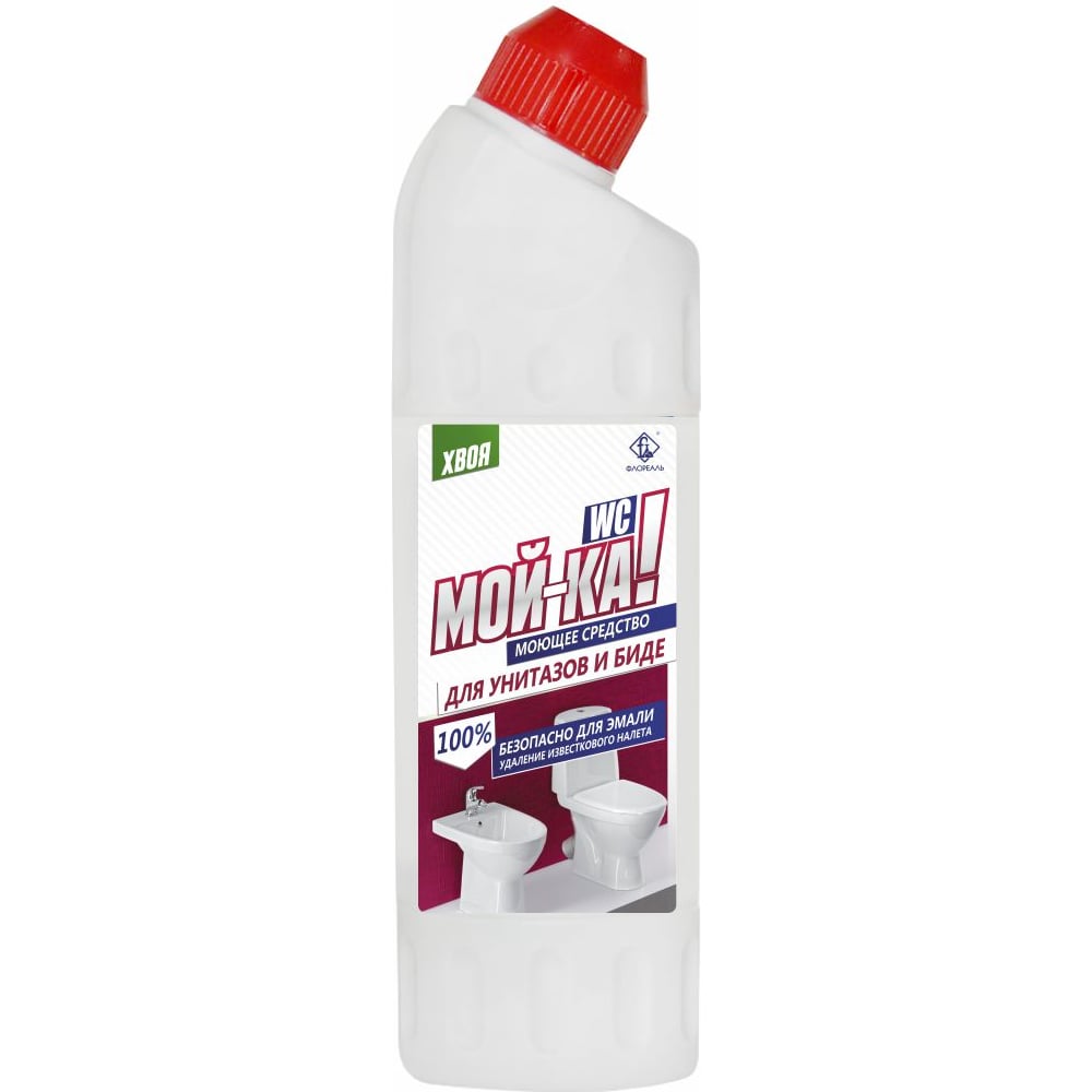 Чистящее средство для унитазов и беде ФЛОРЕАЛЬ Мой-ка!WC от налета и ...
