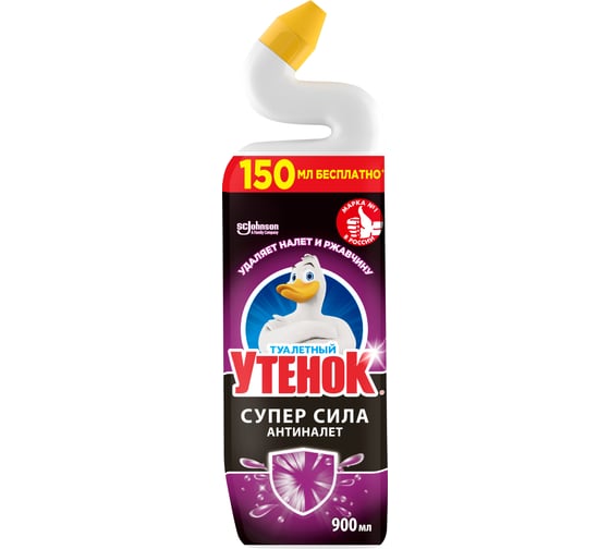 Чистящее средство для унитаза ТУАЛЕТНЫЙ УТЕНОК “Антиналет, 900 мл 865023 1