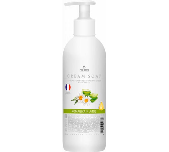 Жидкое крем-мыло Pro-Brite Cream Soap Ромашка и алоэ Premium Quality 500 мл 1609-05