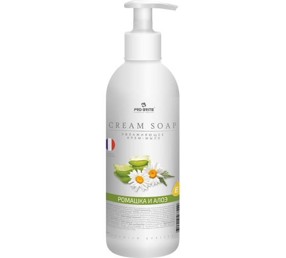 Жидкое крем-мыло Pro-Brite Cream Soap Ромашка и алоэ Premium Quality 500 мл 1609-05