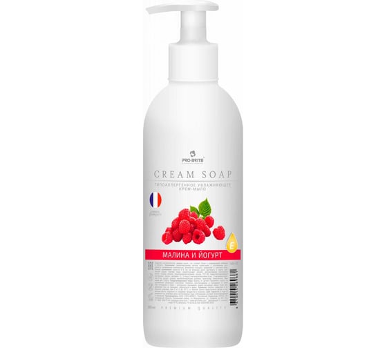 Жидкое крем-мыло Pro-Brite Cream Soap Малина и йогурт 0,5 л 1606-05