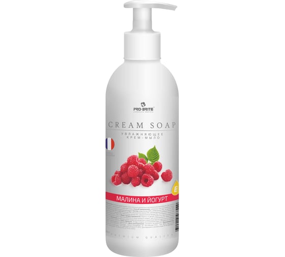 Жидкое крем-мыло Pro-Brite Cream Soap Малина и йогурт 0,5 л 1606-05