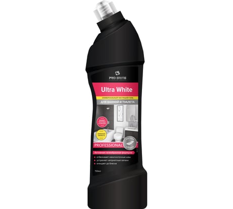 Универсальное чистящее средство для ванной и туалета PRO-BRITE Ultra White "лимонная свежесть" 1585-075