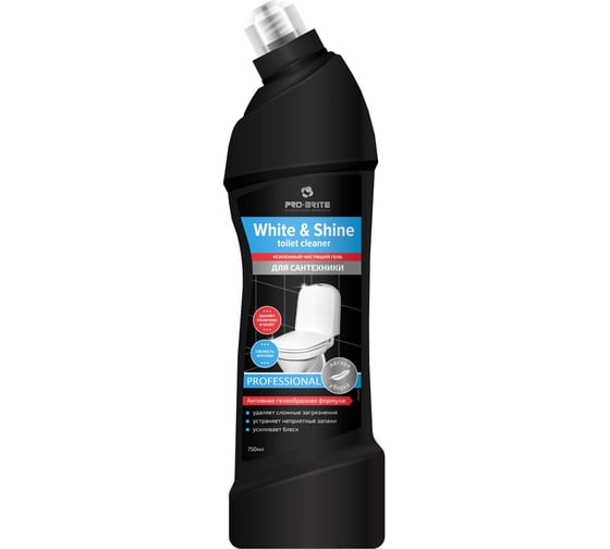 Усиленное чистящее средство для сантехники PRO-BRITE White Shine toilet cleaner "свежесть арктики" 1573-075 1