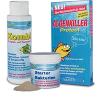 Набор для ухода за прудом Biobird Стартовые бактерии, Комби, Алгенкиллер 10 тыс л bb-100-s
