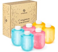 Набор мыла подарочный SimpleWay Xiaomi Mi микс 6 шт., цвет голубой, желтый, розовый SW99849