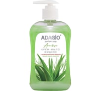 Жидкое крем-мыло ADAGIO Адажио, 500 мл, перламутровое, с антибактериальным эффектом, Алоэ Вера (насос) 176804