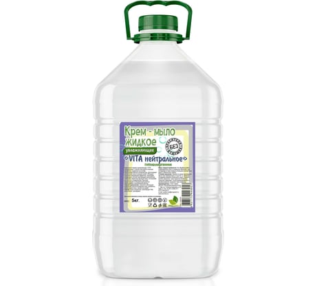 Жидкое крем-мыло NeoLine VITA Нейтральное гипоаллергенное 5 кг ПЭТ 143025