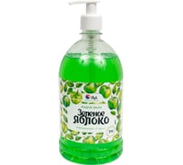 Жидкое мыло Stefa Зеленое яблоко 1 л, с дозатором, Стандарт БХ-0053/12