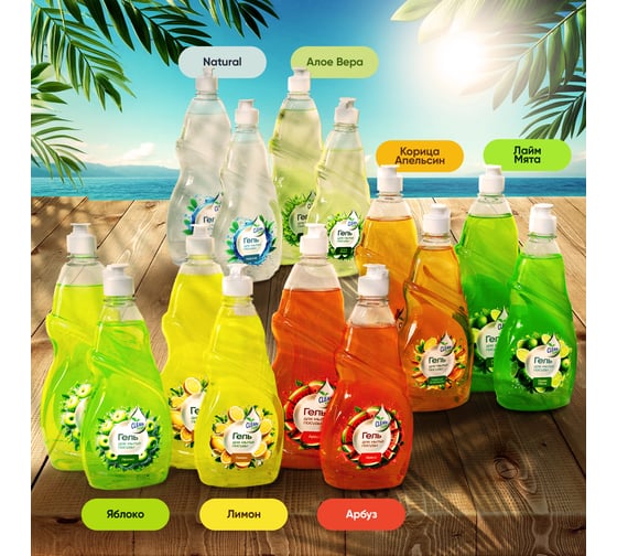 Гель для посуды Clean Top Natural Стандарт 850 мл БХ-0013