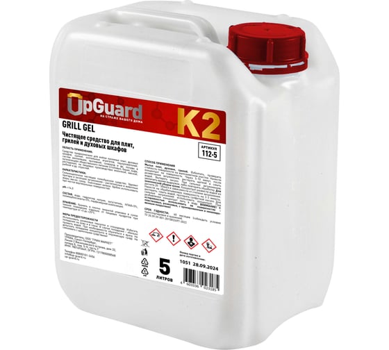 Гель от застывшего и пригоревшего жира UPGUARD K2 GRILL GEL 5 л 112-5