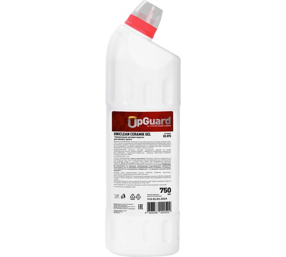Универсальное чистящее средство для ванной и туалета UPGUARD H3 UNICLEAN CERAMIK GEL 750 мл 83-075