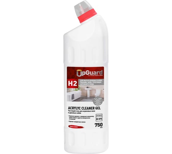 Чистящий гель для акриловых ванн и душевых кабин UPGUARD H2 ACRYLYC CLEANER GEL 750 мл 82-075