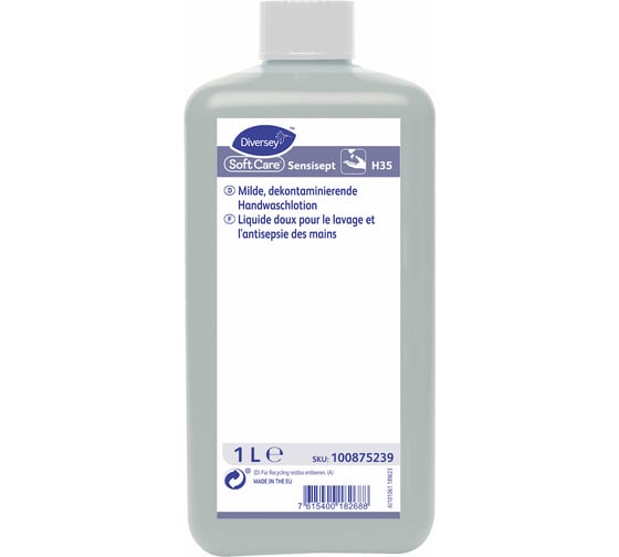 Мягкое дезинфицирующее средство Diversey Soft Care Sensisept кожный антисептик, 1000 мл 100854168 1