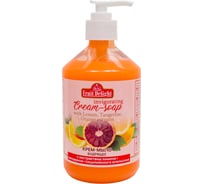 Жидкое крем-мыло Fruit Delight БОДРЯЩЕЕ Лимон, Мандарин, Сицилийский апельсин, 500 мл 8192