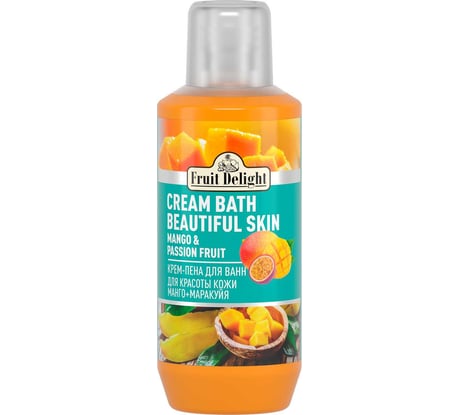 Крем-пена для ванн Fruit Delight МАНГО+МАРАКУЙЯ для красоты кожи, 1000 мл 0141