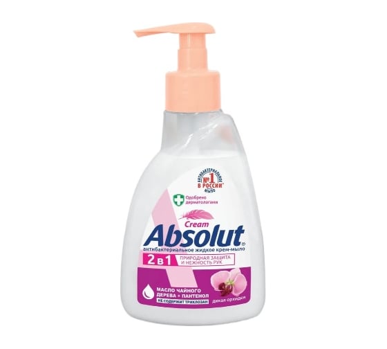 Жидкое мыло Absolut 2в1 дикая орхидея, 250 г 5109/10 1