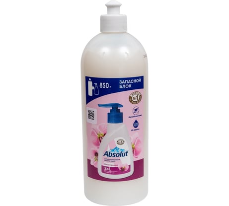Жидкое мыло Absolut 2в1 дикая орхидея, 850 г 5280