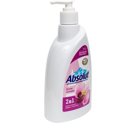Жидкое мыло Absolut 2в1 дикая орхидея, 500 г 5286