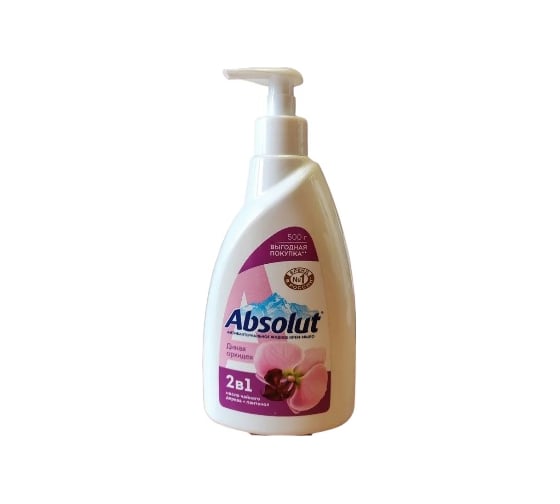 Жидкое мыло Absolut 2в1 дикая орхидея, 500 г 5286