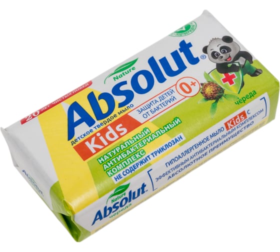 Твердое детское мыло Absolut Kids череда, 90 г 6057