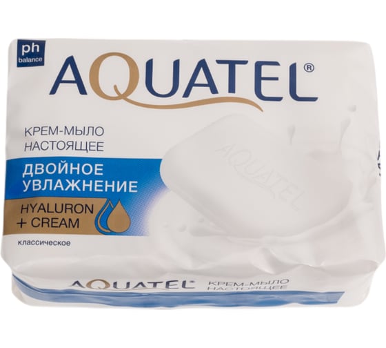 Твердое крем-мыло Aquatel классическое, (4х75 г) 300 г 6281