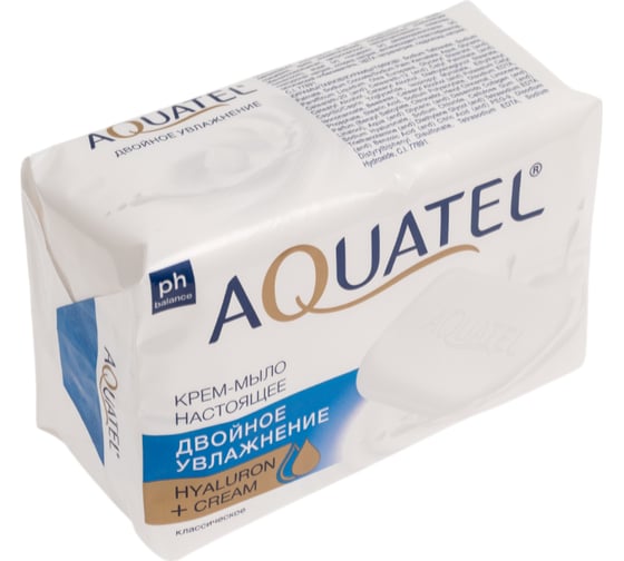 Твердое крем-мыло Aquatel классическое, (4х75 г) 300 г 6281
