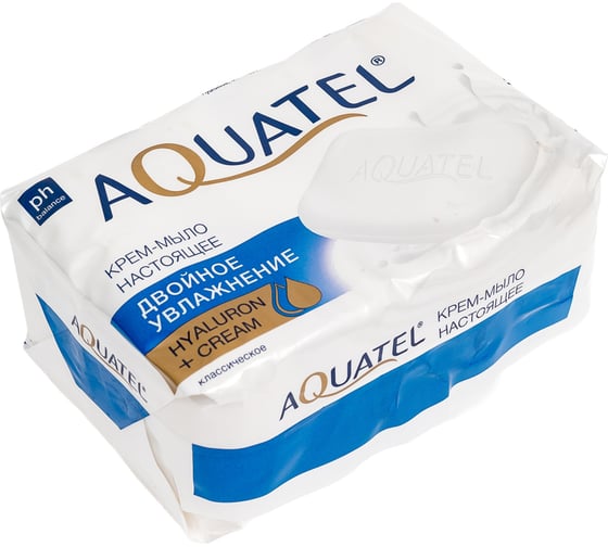 Твердое крем-мыло Aquatel классическое, (4х75 г) 300 г 6281