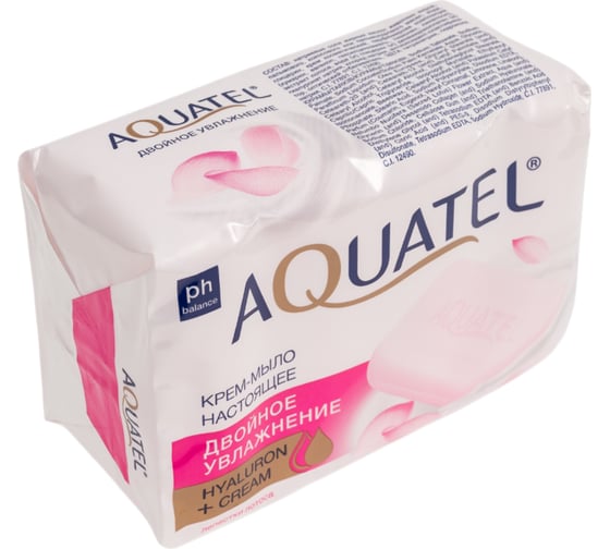 Твердое крем-мыло Aquatel лепестки лотоса, (4*75 г) 300 г 6283