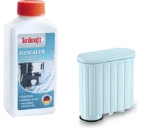 Комплект для кофемашин Tatkraft Philips (фильтр + средство от накипи) 15890