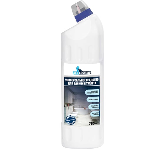 Универсальное чистящее средство для ванной и туалета PROcleaning UNICLEAN CERAMIK GEL 750мл 343-075