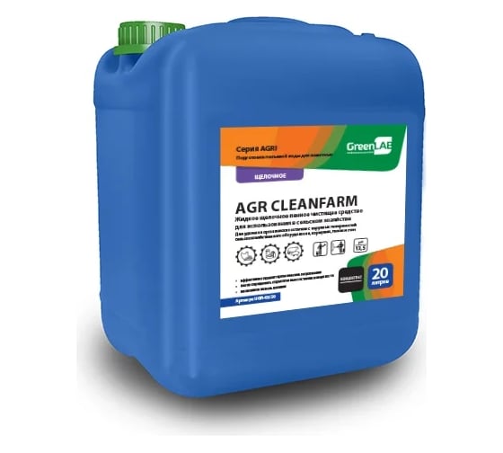Щелочное пенное дезинфицирующее средство ГринЛаб AGR CLEANFARM UGR-03/20 1