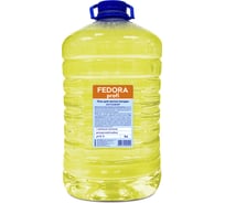 Гель для мытья посуды FEDORA Profi АНТИЖИР Лимон 5 л, ПЭТ 0226