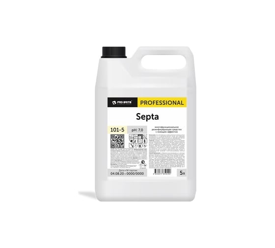 Многофункциональное дезинфицирующее средство Pro-Brite SEPTA с моющим эффектом, 1 л 101-5