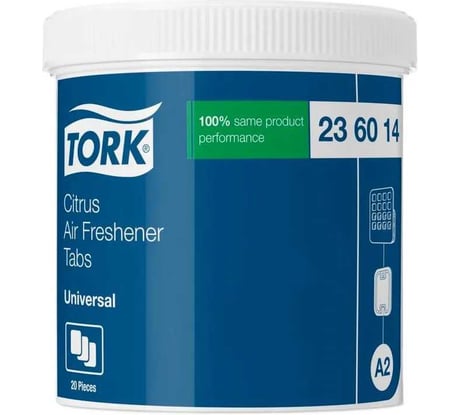 Твердый освежитель воздуха Tork цитрусовый аромат (упаковка 20 шт.) 236014