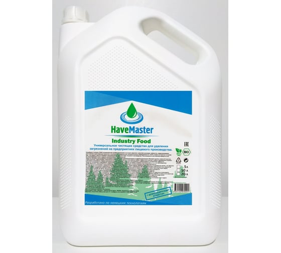 Средство пенное высокощелочное антижир, антинагар HaveMaster Professional Industry Food 5л HMPIF0012