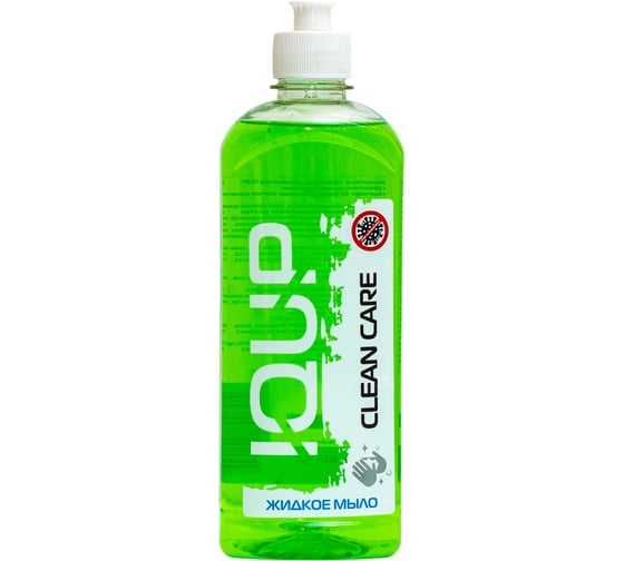 Жидкое мыло IQUP Clean Care пуш-пулл ПЭТ 0,5 л 800305 1