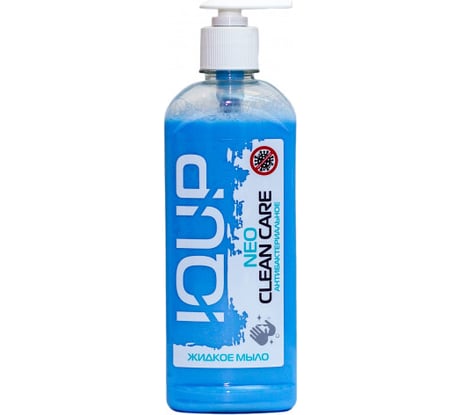 Антибактериальное жидкое мыло IQUP Clean Care Luxe пуш-пулл ПЭТ 0,5 л 800039