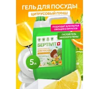 Гель для посуды SEPTIVIT Цитрусовый пунш, 5л 388_5