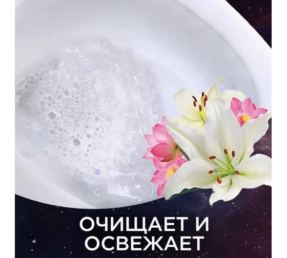 Набор из средств для унитаза ТУАЛЕТНЫЙ УТЕНОК Чистящее средство для унитаза "Floral Moon", 800 мл 2 шт в упаковке 864907