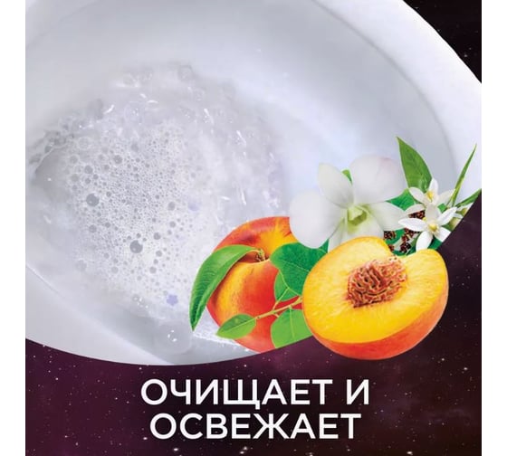 Набор из средств для унитаза ТУАЛЕТНЫЙ УТЕНОК Чистящее средство для унитаза "Cosmic Peach", 800 мл 2 шт в упаковке 864906