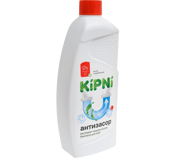 Средство для устранения засоров KIPNI 1 л с пробкой Антидети 4620219473097 1