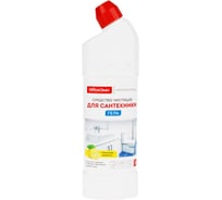 Чистящее средство для сантехники OfficeClean Лимонная свежесть 1 л, гель с хлором 319525