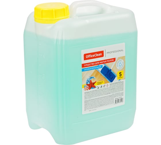 Антибактериальное средство для мытья полов OfficeClean Proffesional свежесть океана, 5 л 310795