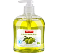 Жидкое мыло-крем OfficeClean Нежное антибактериальное, с маслом оливы, с дозатором, 500 мл 281354