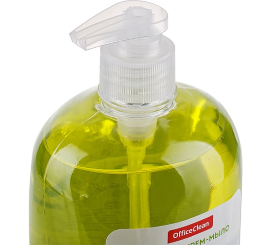Жидкое мыло-крем OfficeClean Нежное антибактериальное, с маслом оливы, с дозатором, 500 мл 281354