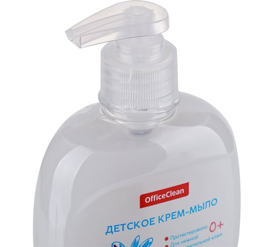 Жидкое мыло-крем OfficeClean Детское с ромашкой, антибактериальное, с дозатором, 300 мл 281356