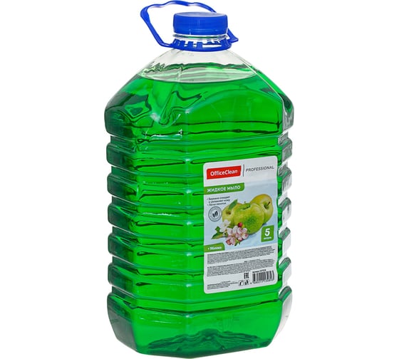 Жидкое мыло OfficeClean Professional Яблоко ПЭТ, 5 л 247028/П