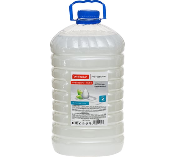 Жидкое мыло-крем OfficeClean Proffesional Гипоаллергенное, ПЭТ, 5 л 257289